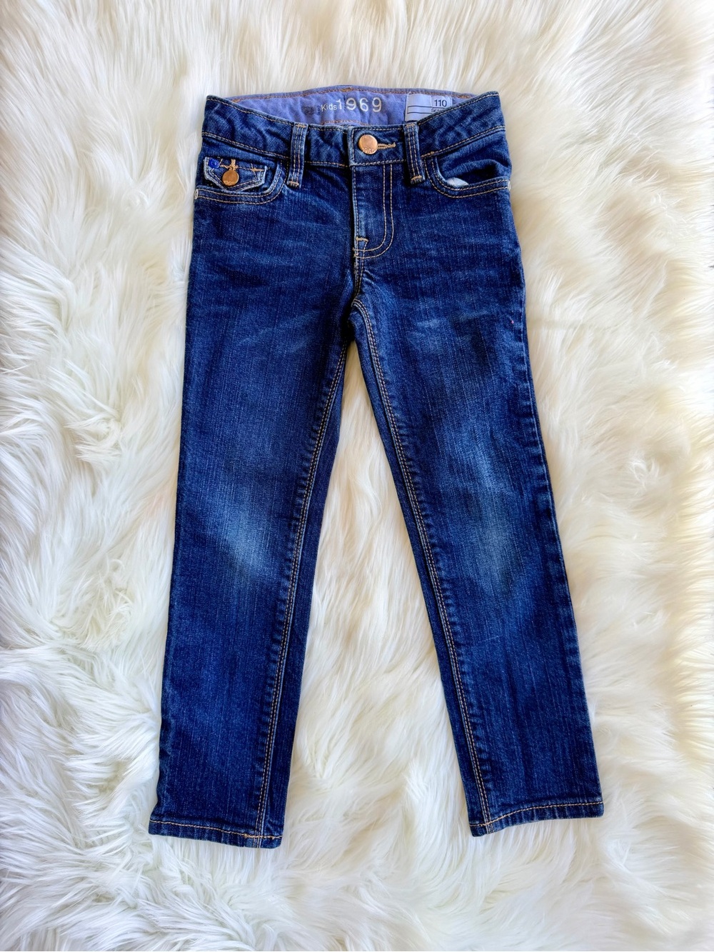GAP Kids Indigo Stretch Denim Jeans Size 110 (XS)